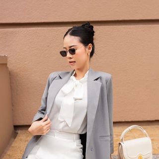 ÁO BLAZER FORM RỘNG CƠ BẢN AB0363