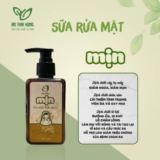 MỊN - Sữa rửa mặt thảo dược An Thái Hưng 200ml - Mịn da, giữ ẩm, ngừa mụn.