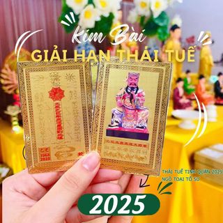 Thẻ Kim Bài Thái Tuế 2025 Cho Người Tuổi: Dần-Thân-Tỵ-Hợi - Kho Chuyên Sỉ