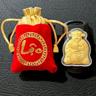 Sỉ Thỏi Ông Thần Tài Mạ Vàng Kèm Túi Phúc Lộc May Mắn