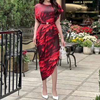 ĐẦM VẠT XÉO ĐAI EO TK0006
