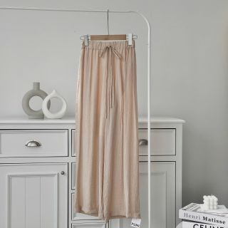 [SHOPPUMI] QUẦN SUÔNG TƠ LƯNG THUN CỘT DÂY NHIỀU MÀU FREESIZE PUMI 15487