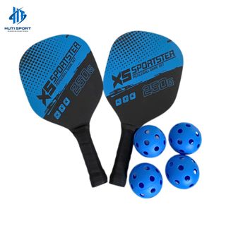 Bộ 2 Vợt Kèm 4 Bóng Pickleball Chuyên Nghiệp Bền Đẹp Chắc Tay