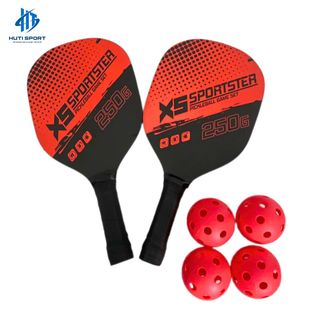 Bộ 2 Vợt Kèm 4 Bóng Pickleball Chuyên Nghiệp Bền Đẹp Chắc Tay