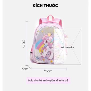 Kuromi Mẫu Giáo Schoolbag Bé Gái Lớp Lớn Trung Học Lớp Nhỏ Bé Gái Công Chúa Mới Bé Ba Lô