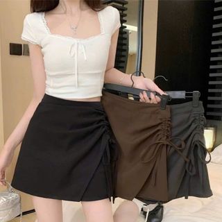 CHÂN VÁY RÚT EO 1 BÊN LỤA HÀN LƯNG THUN - LÊ PHƯƠNG BOUTIQUE giá sỉ