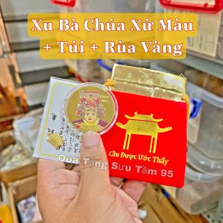 Sỉ Đồng Xu Lưu Niệm bà Chúa Xứ Châu Đốc| Tài Lộc Trang Trí [Tặng Kèm Rùa Vàng]