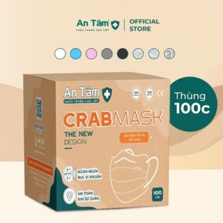 Thùng 100 khẩu trang kháng khuẩn 4 lớp