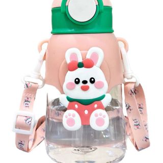 Bình Nước Cho Bé Dung Tích 650ml, Bình Nước Đi Học, Đi Chơi Bé Trai, Bé Gái,Tiện Dụng, Kèm Dây Đeo
