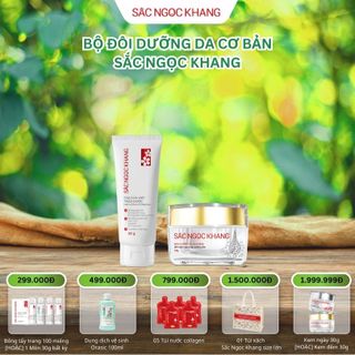 BỘ ĐÔI DƯỠNG DA CƠ BẢN (Kem Dưỡng Da Ban Đêm 10g & Sữa Rửa Mặt Thảo Dược 50g) giá sỉ