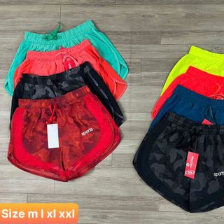 Đùi nữ Sport logo thêu Chất xi giãn vải hãng tuyệt đẹp, dày dặn mịn mát, nhẹ tênh, trơn láng, co giãn 4 chiều - Size : M L Xl 2Xl - 10 màu Sẵn Kho