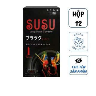 Bao cao su siêu mỏng susu hộp 12 cái , phát hiện bệnh giá sỉ