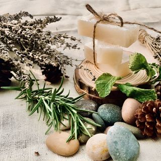 XÀ BÔNG HANDMADE LÀ AN - XÀ BÔNG TẮM HƯƠNG DỪA BẠC HÀ
