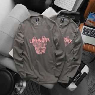 Áo thun dài tay couple nam nữ unisex thời trang cổ tròn năng động thu đông