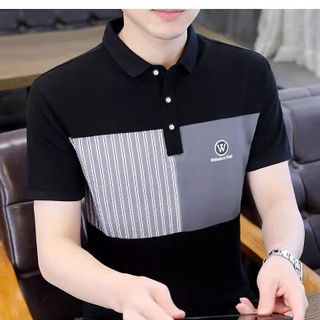 áo đen phối xám in dập nổi logo - giá sỉ cạnh tranh