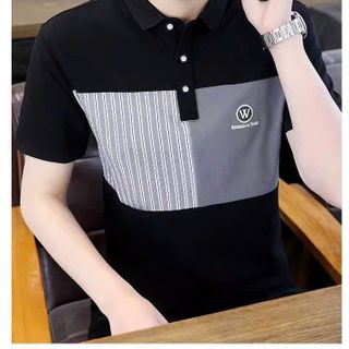 áo đen phối xám in dập nổi logo - giá sỉ cạnh tranh