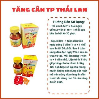 Vitamin tăng cân TP Thái Lan Weight Gain Vitamin hộp 100 viên (có tem cào check mã)