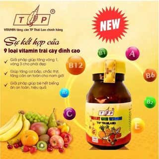 Vitamin tăng cân TP Thái Lan Weight Gain Vitamin hộp 100 viên (có tem cào check mã) giá sỉ