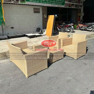 sofa ngoài trời sofa mây nhựa cafe giá rẻ