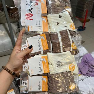 Tất lở màu cafe sữa đủ hình