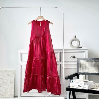[SHOPPUMI] ĐẦM MAXI SÁT NÁCH VOAN KIẾNG 5 MÀU TẦNG KIỂU 2 LỚP FREESIZE PUMI 15375