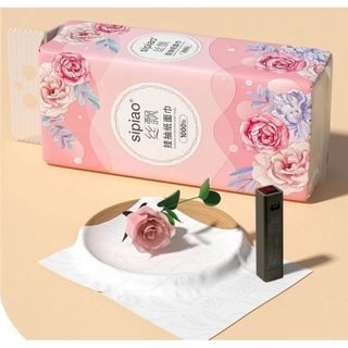 THÙNG 10 GÓI KHĂN GIẤY RÚT HOA HỒNG TIỆN LỢI