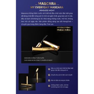 Mascara Nongchat Browit My Everyday chuốt và dưỡng dài làm dày mi chính hãng Thái Lan