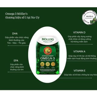 Dầu cá omega3 Moller’s nội địa Na-Uy