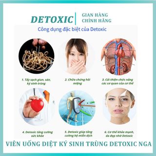 Viên uống diệt ký sinh trùng Detoxic của Nga