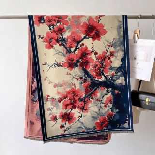 Dạ cashmere in hoa 3D