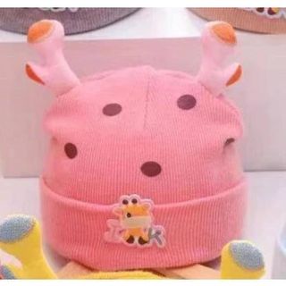 Mũ Nón Len Tai Hươu Chấm Bi Cho Bé 0-12 Tháng Tuổi Mềm Mại Co Giãn Tốt MAMI BABI