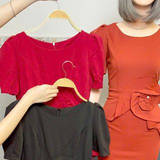 Đầm PEPLUM bông eo thun nhập cao cấp