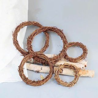 Vòng cỏ bện handmade, vòng dây rừng nhiều mẫu nhiều kích thước làm vòng nguyệt quế noel, vòng hoa