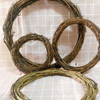 Vòng cỏ bện handmade, vòng dây rừng nhiều mẫu nhiều kích thước làm vòng nguyệt quế noel, vòng hoa