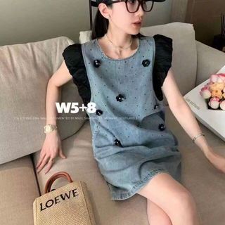 ĐẦM JEAN KẾT HOA NỔI - Đẳng Cấp Thời Trang Nữ