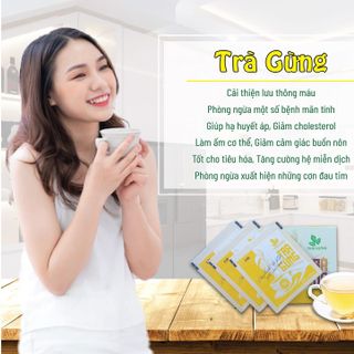Trà Gừng THÁI HƯNG (Hộp 25 túi lọc x 5g) hỗ trợ tiêu hoá, giúp làm ấm cơ thể