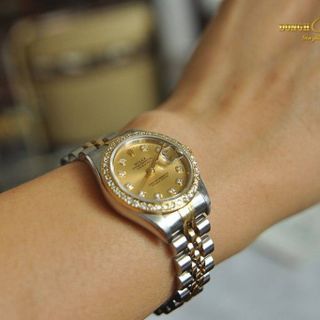 ĐỒNG HỒ NAM NỮ CAO CẤP RÔ LE DÂY THÉP MẶT KÍNH SAPHIRE VIỀN ĐÁ 4