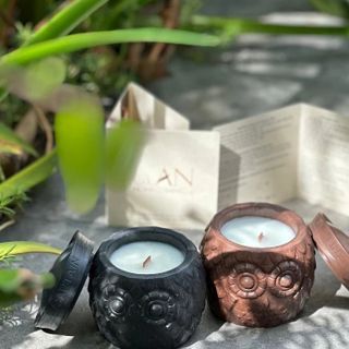NẾN THƠM HANDMADE LÀ AN - HŨ XI MĂNG CAO CẤP ART DECORD 220G