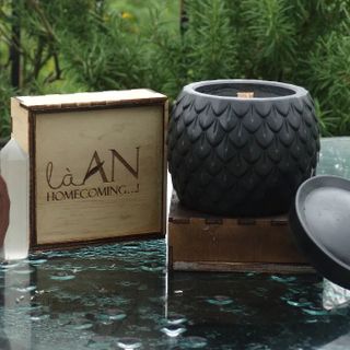 NẾN THƠM HANDMADE LÀ AN - HŨ XI MĂNG CAO CẤP ART DECORD 220G