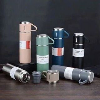BÌNH GIỮ NHIỆT KÈM 2 LY INOX CAO CẤP