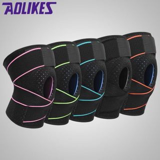 Bó gối thể thao chính hãng AOLIKES 7908, bảo vệ đầu gối dùng trong cầu lông, bóng đá, gym, chạy bộ