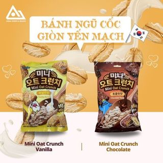 Bánh ngũ cốc giòn yến mạch Mini 115g vị socola/ vani An Gia Sweets Snacks