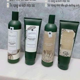 Cặp dầu gội xả tóc thảo dược Weilaiya gừng hà thủ ô dưỡng đen, phục hồi hư tổn và ngăn rụng tóc