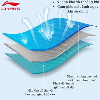 Khăn tập gym LINING LXXR800 793 chính hãng, thấm hút mồ hôi, hạ nhiệt, mát lạnh, khô nhanh khi chơi thể thao