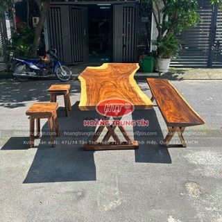 Bàn ghế me tây giá rẻ kích thước đặt theo yêu cầu