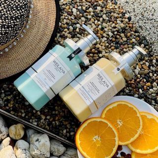 Cặp dầu gội xả phục hồi tóc Weilaiya chiết xuất nấm truffle chống lão hoá da đầu 450ml/chai