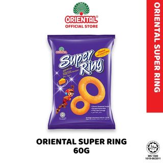 Bim bim snack phô mai hình nhẫn Super Ring 60g nhập khẩu Malaysia An Gia Sweets Snacks
