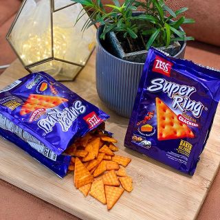 Bim bim snack phô mai hình nhẫn Super Ring 60g nhập khẩu Malaysia An Gia Sweets Snacks
