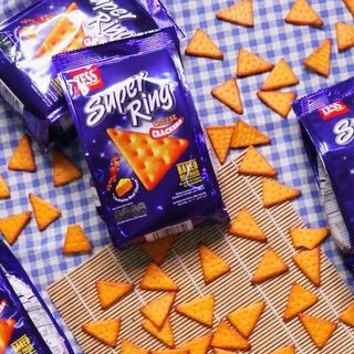 Bim bim snack phô mai hình nhẫn Super Ring 60g nhập khẩu Malaysia An Gia Sweets Snacks
