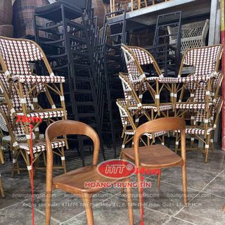 Ghế neva không gổ ash giá rẻ bàn ghế gổ cafe neva